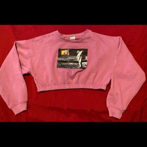 Crop top sweatshirt